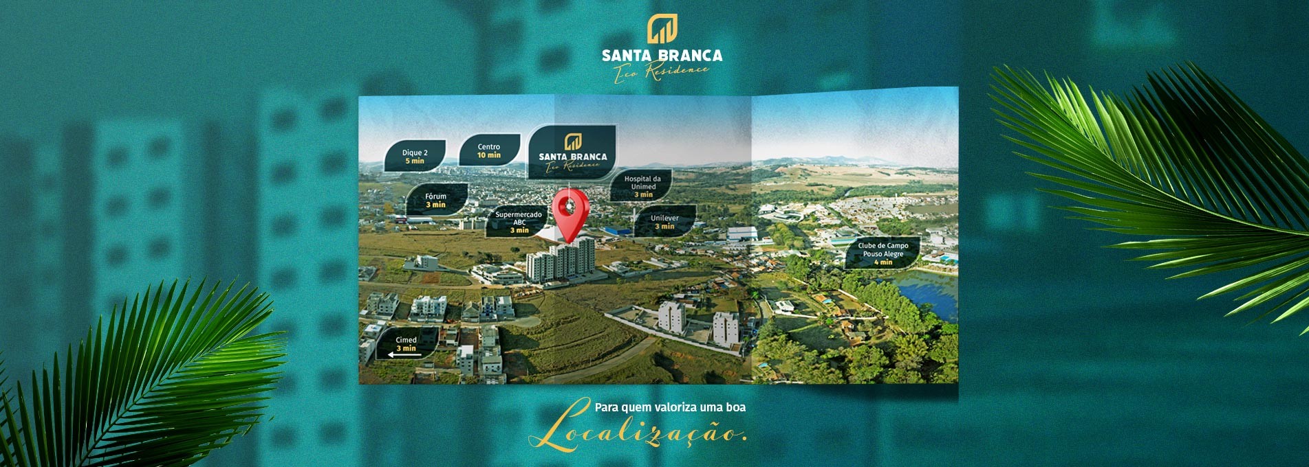 Mapa Santa Branca Eco Residence