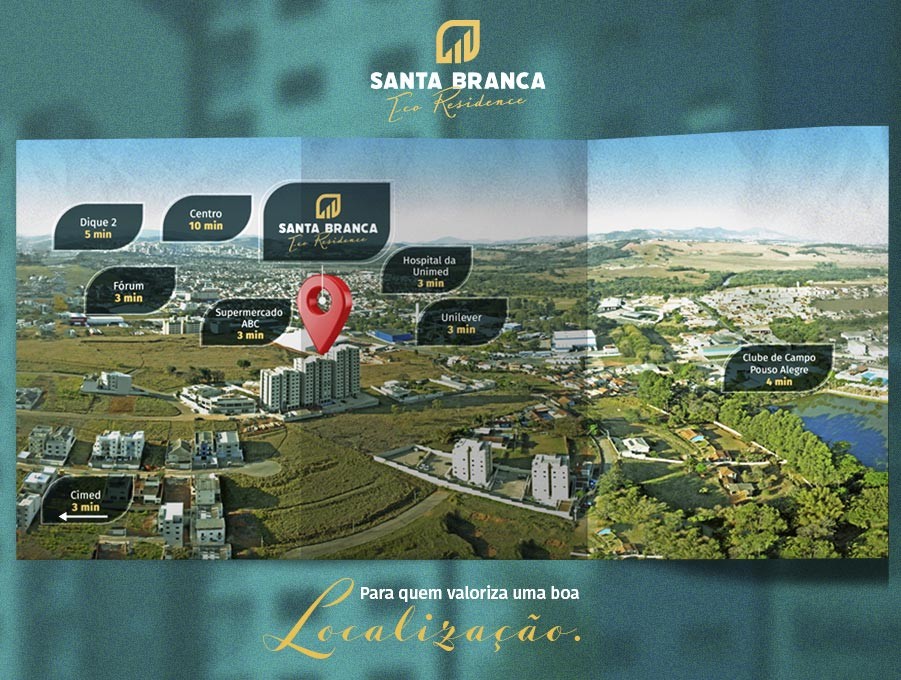 Mapa Santa Branca Eco Residence
